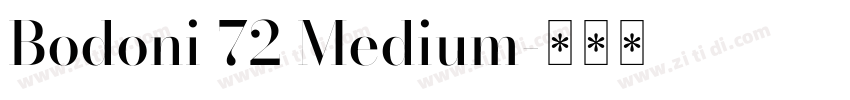 Bodoni 72 Medium字体转换